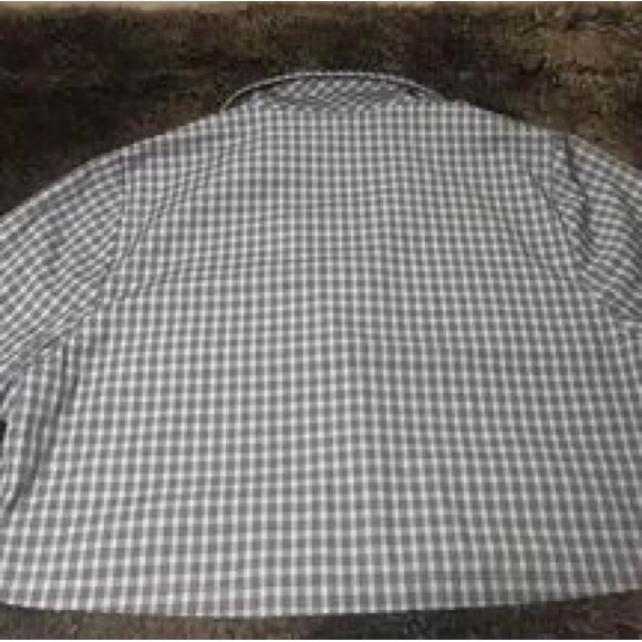 Sunday Best Button-up from Aritzia. Blue and Black Glencheck pattern. Size Large - Picture 5 of 5